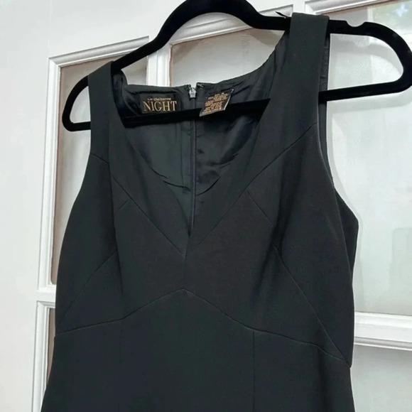 Vintage Liz Claiborne Black Night Collection Formal Cocktail Sheath Dress Size 4 - Picture 5 of 5
